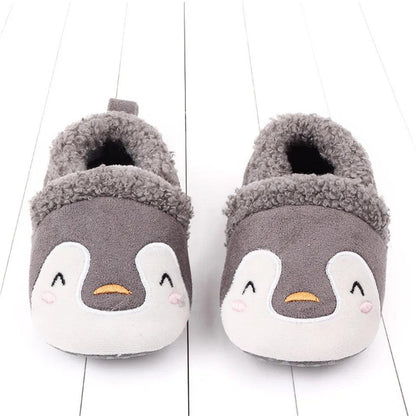 Chaussons Rembourrés Pingouin Colorés - Pilou&Plush