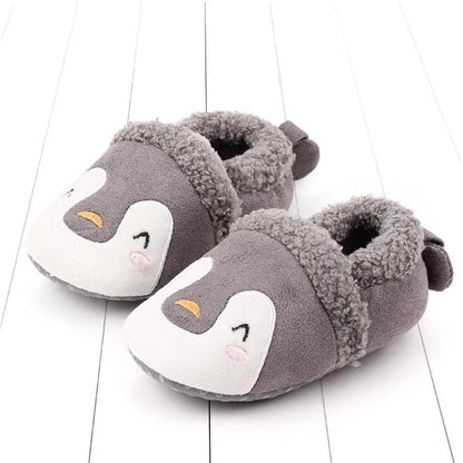 Chaussons Rembourrés Pingouin Colorés - Pilou&Plush