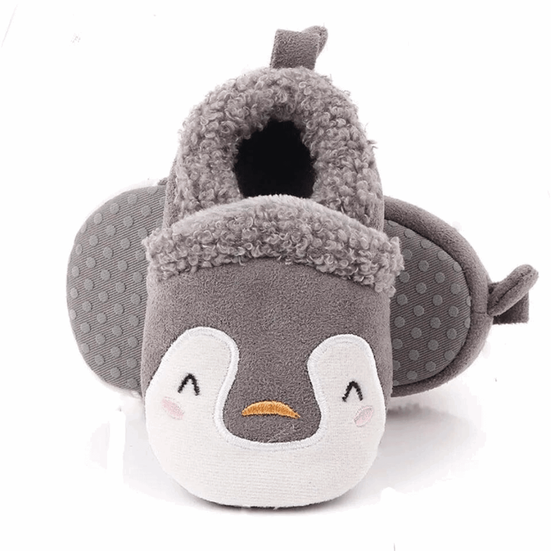 Chaussons Rembourrés Pingouin Colorés - Pilou&Plush