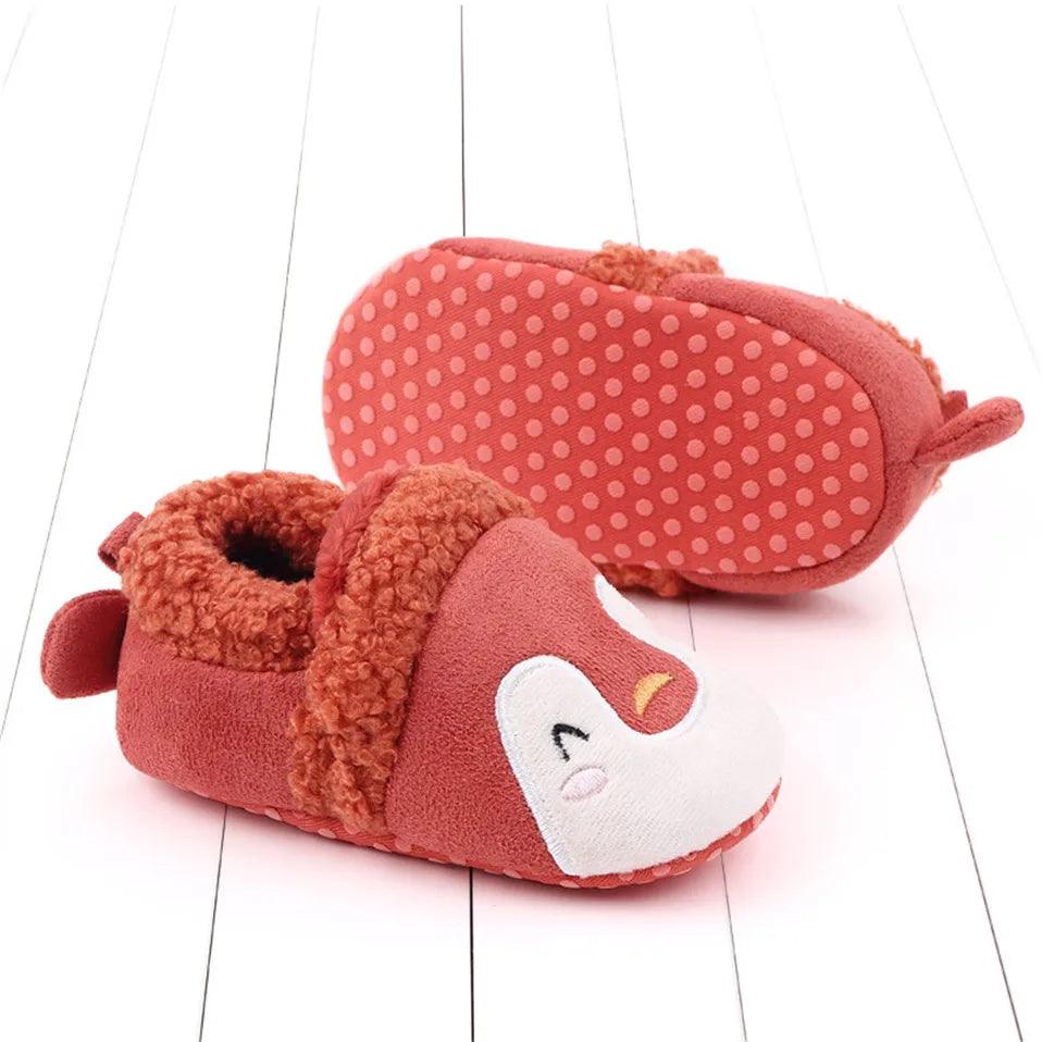 Chaussons Rembourrés Pingouin Colorés - Pilou&Plush