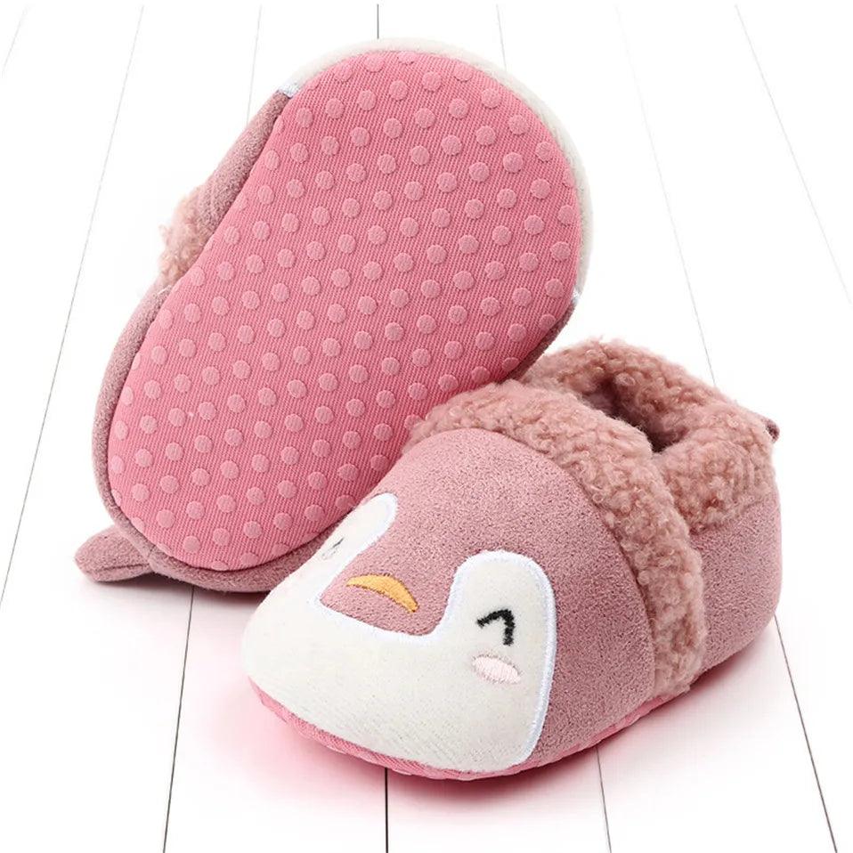 Chaussons Rembourrés Pingouin Colorés - Pilou&Plush