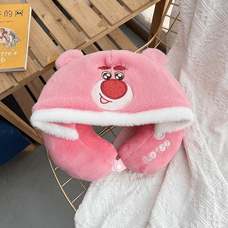 Coussin de Voyage à Capuche Lotso - Pilou&Plush