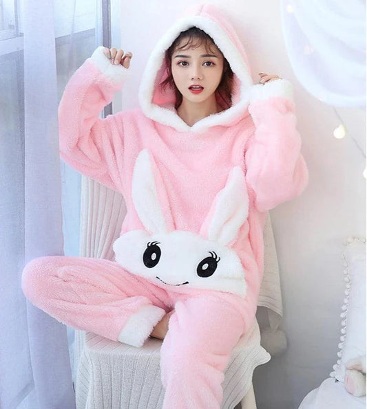 Pyjama Pilou Pilou Lapin Rose Mignon