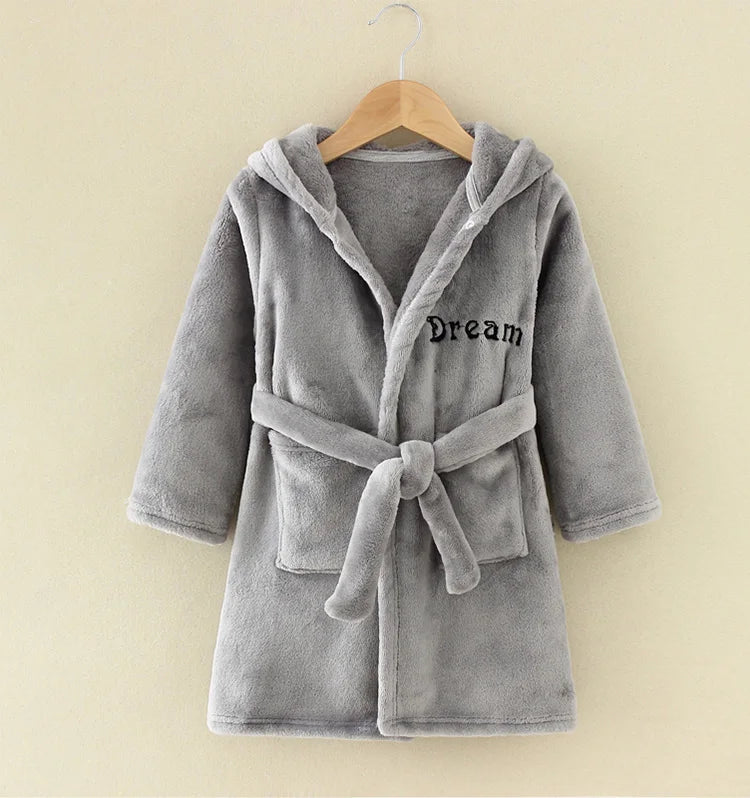 Peignoir Pilou Pilou Enfant Gris