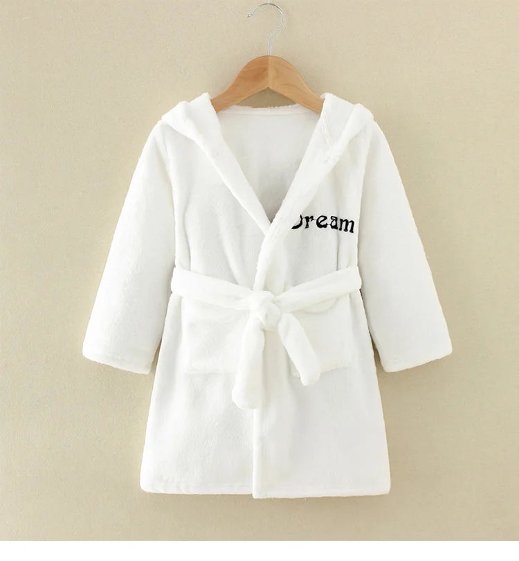 Peignoir Pilou Pilou Enfant Blanc