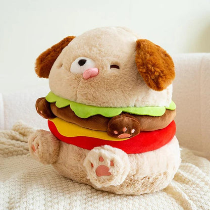 Peluche Chien Burger - Pilou&Plush