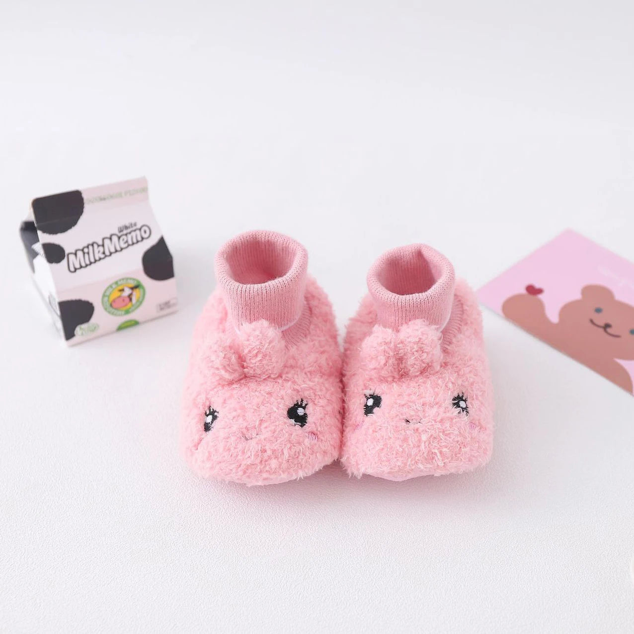 Chaussons Pilou Pilou Souples Lapin Rose