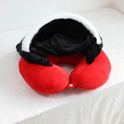 Coussin de Voyage à Capuche Mickey et Minnie - Pilou&Plush