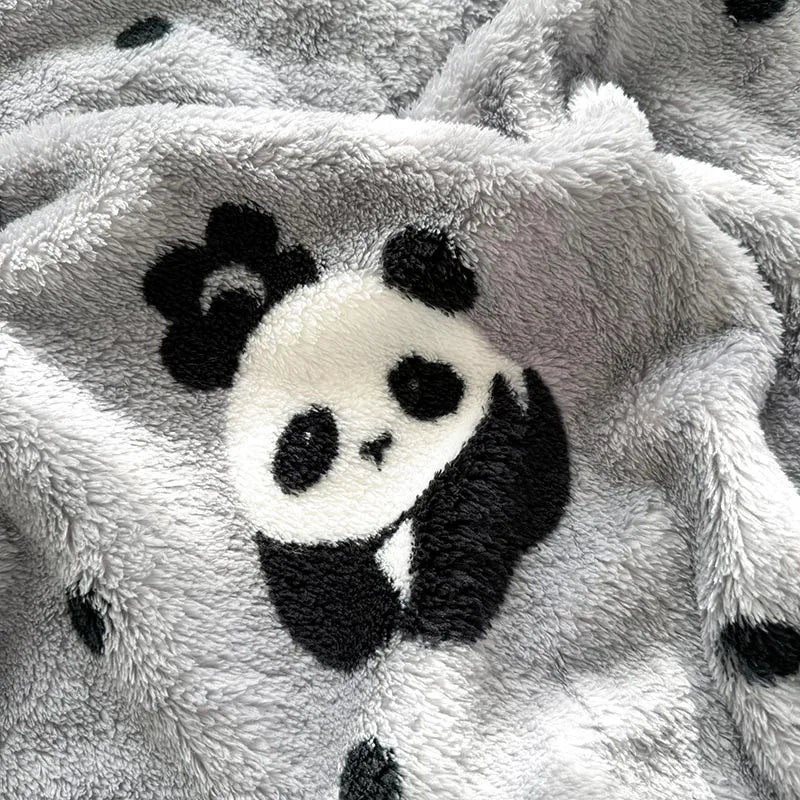 Plaid Pilou Pilou Panda Gris