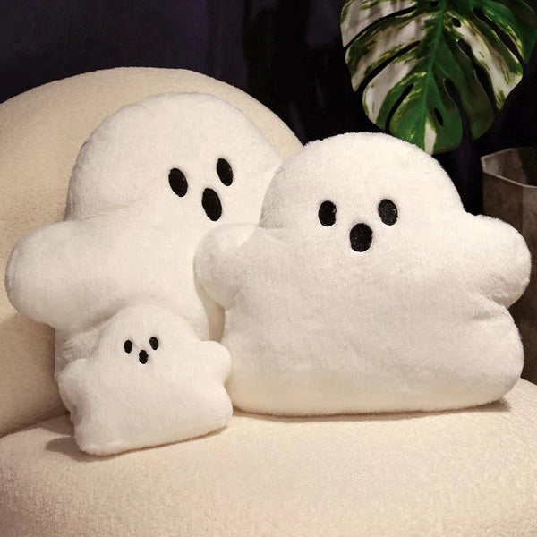 Lot de 2 housses de coussin d'Halloween fantômes blancs de 45,7 x 45,7 Lot de 2 housses de coussin d'Halloween fantômes blancs de 45,7 x 45,7