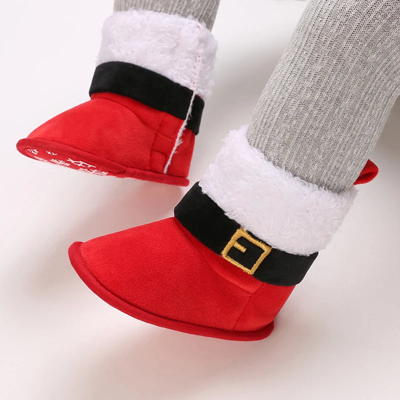 Chaussons Pilou Pilou de Noël Pour Bébé