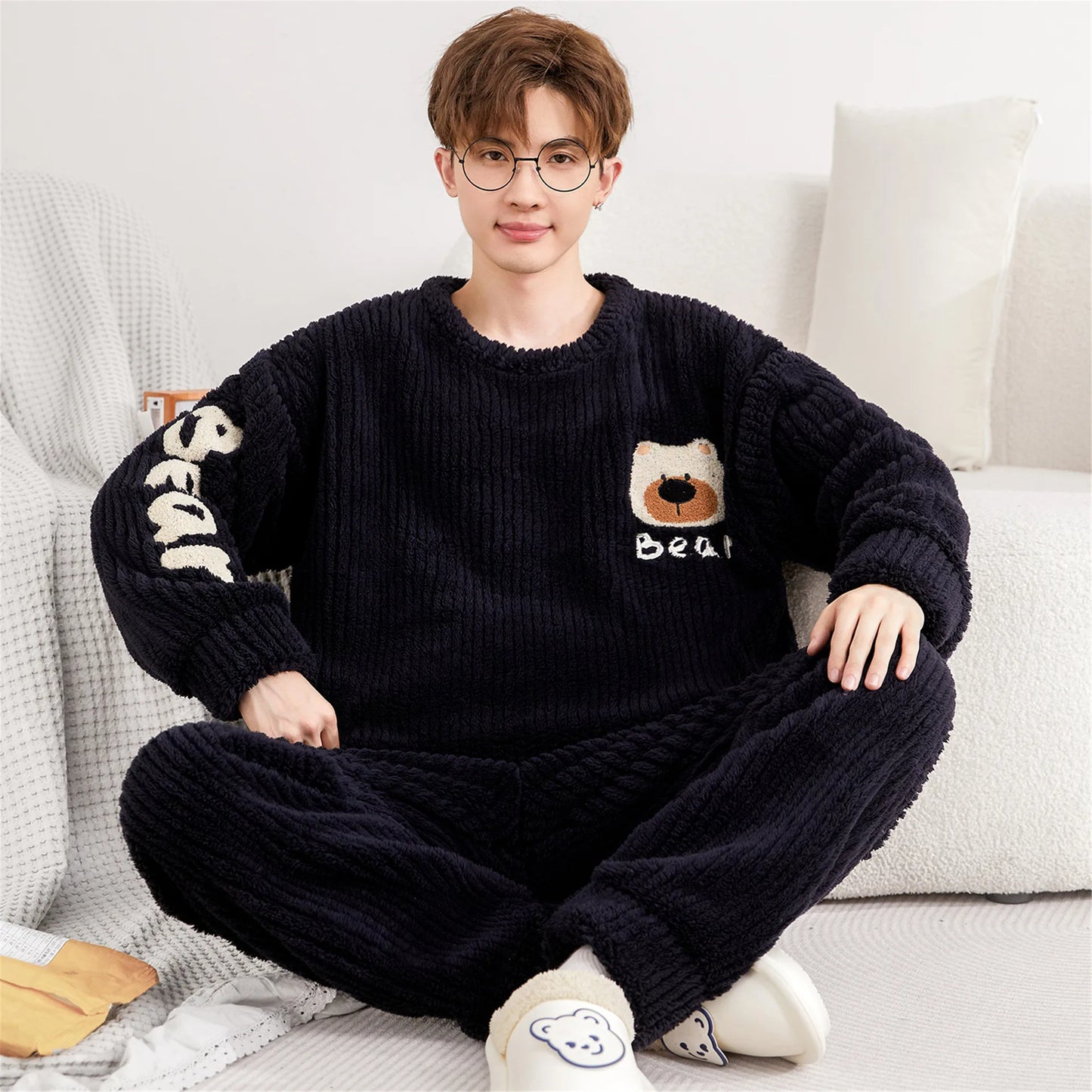 Pyjama Pilou Pilou Ours Noir 4XL