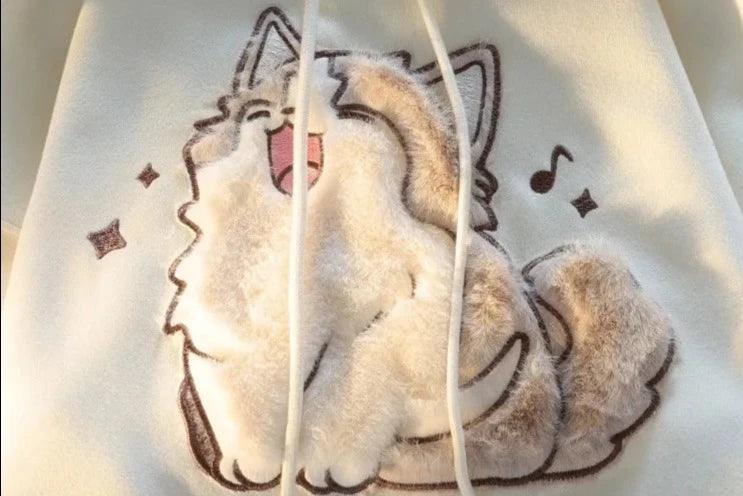 Sweatshirt Pilou Pilou Chat Chanteur - Pilou&Plush