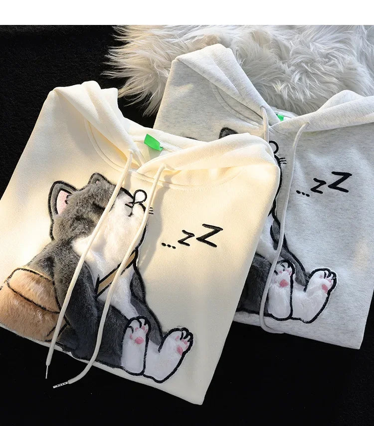 Sweatshirt Pilou Pilou Chat Dormeur - Pilou&Plush