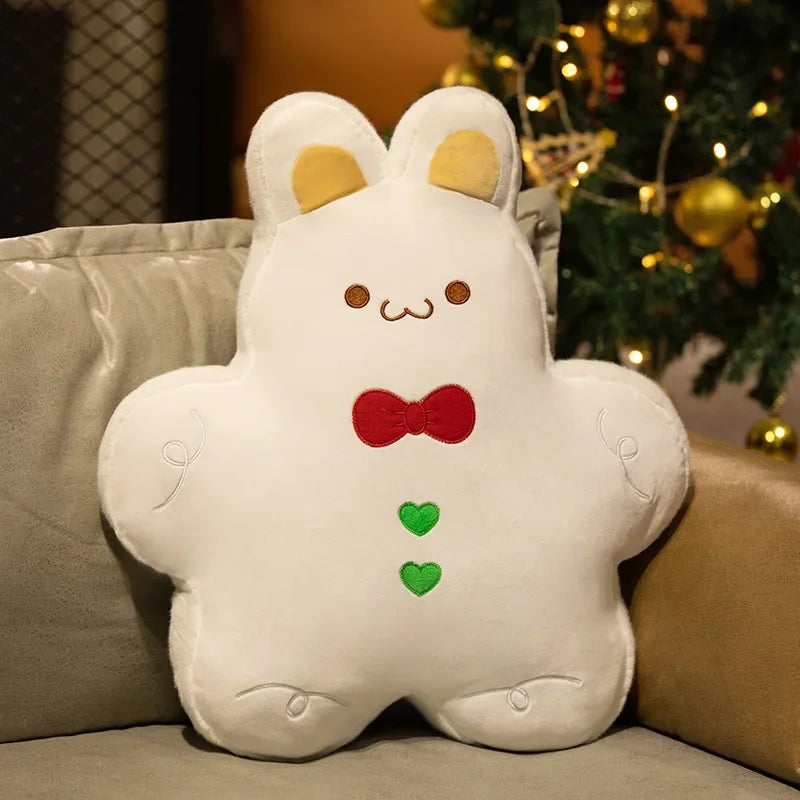 Coussins-peluche de Noël Lapin Blanc