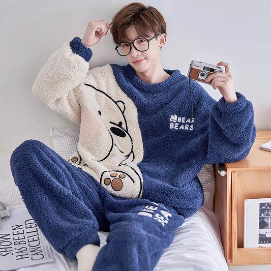 Pyjama Pilou Pilou Ours Polaire et Bleu 4XL