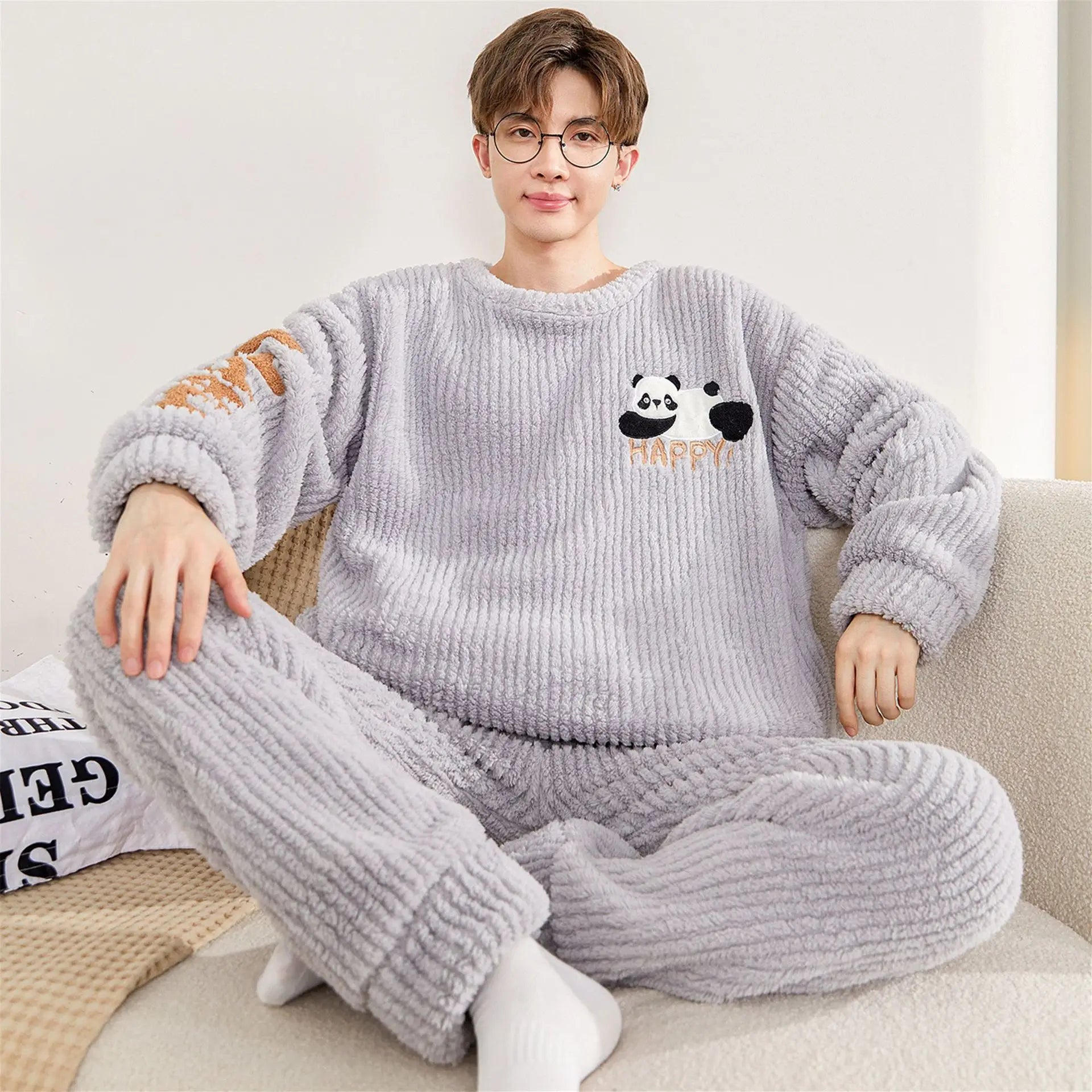 Pyjama Pilou Pilou Panda Gris 4XL