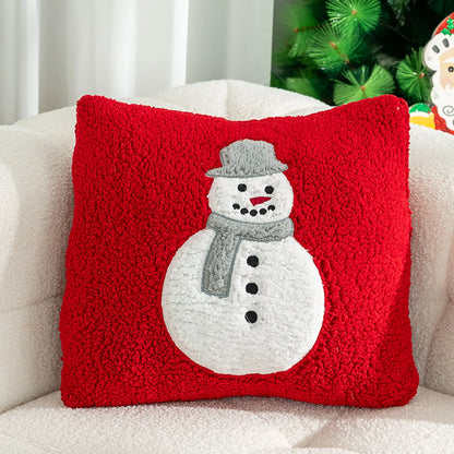 Coussin Pilou Pilou de Noël Bonhomme de neige