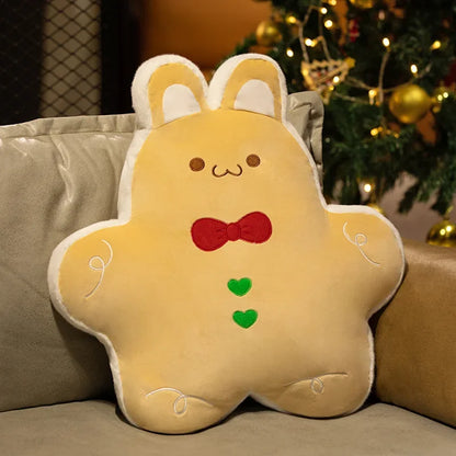 Coussins-peluche de Noël Lapin Jaune