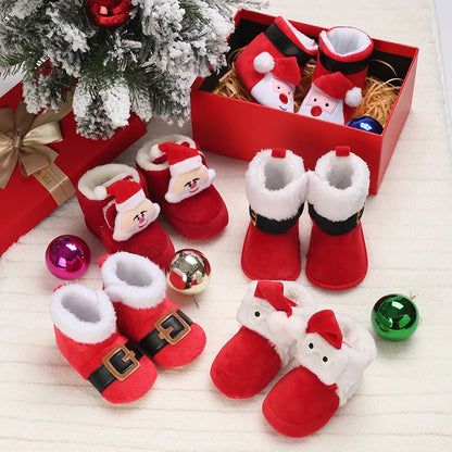 Chaussons Pilou Pilou de Noël Pour Bébé