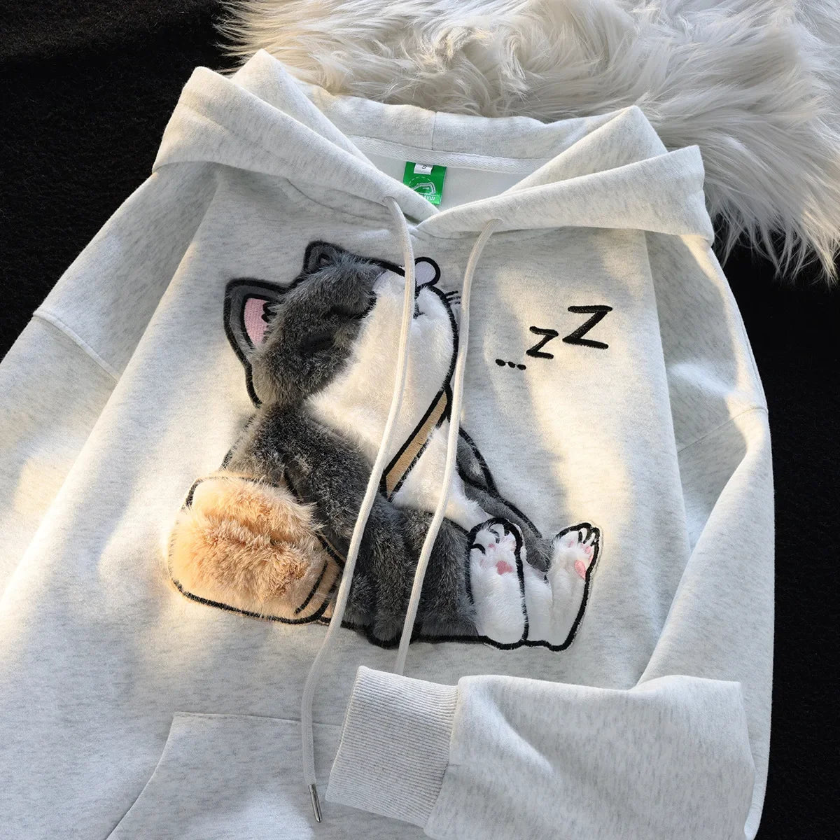 Sweatshirt Pilou Pilou Chat Dormeur - Pilou&Plush