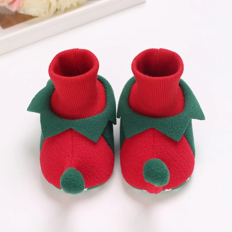 Chaussons Pilou Pilou de Noël Pour Bébé Lutins