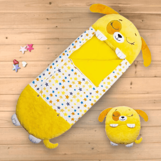 Sac de Couchage Peluche Chien Jaune - Pilou&Plush