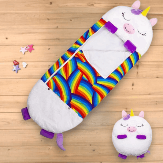 Sac de Couchage Peluche Licorne Blanche - Pilou&Plush