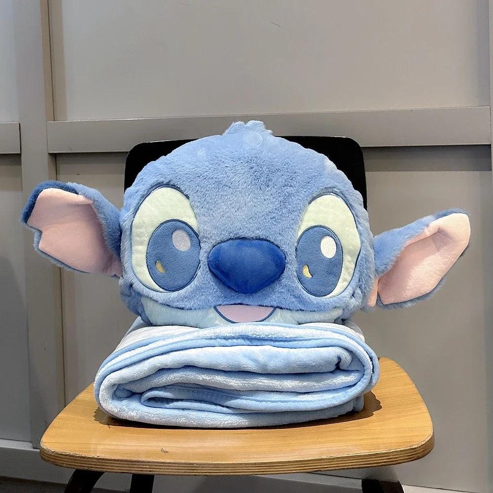 Coussin et son Plaid Pilou Pilou Stitch - Pilou&Plush