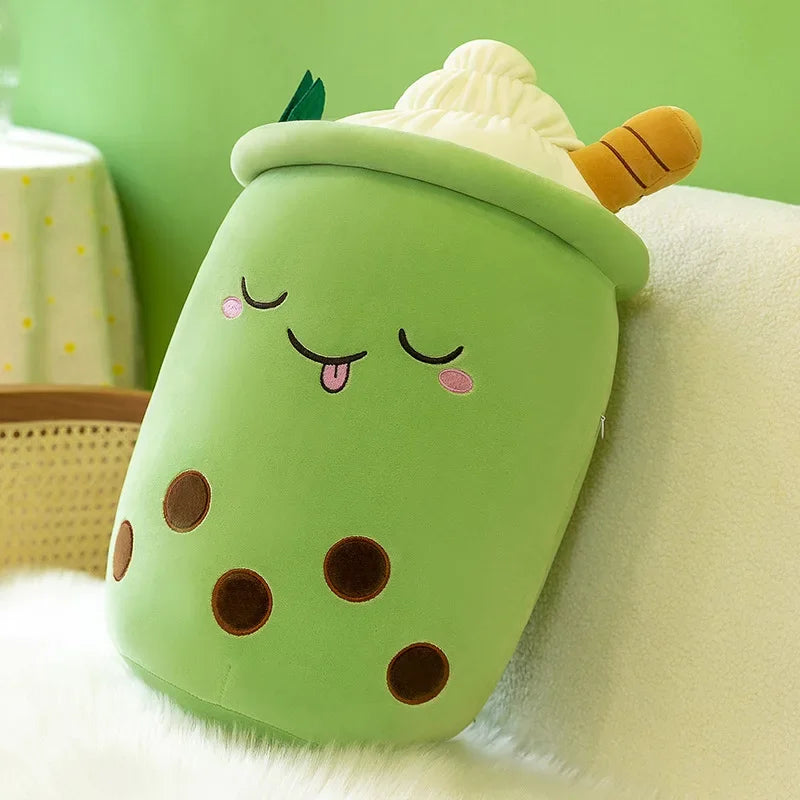 Peluche Bubble Tea Matcha crème