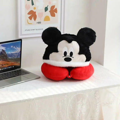 Coussin de Voyage à Capuche Mickey et Minnie - Pilou&Plush