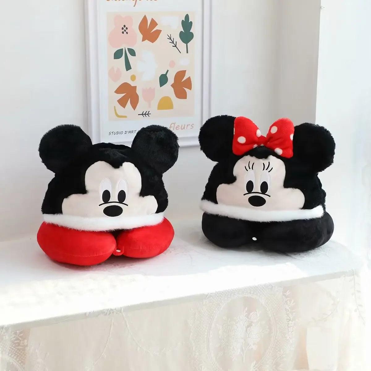 Coussin de Voyage à Capuche Mickey et Minnie - Pilou&Plush