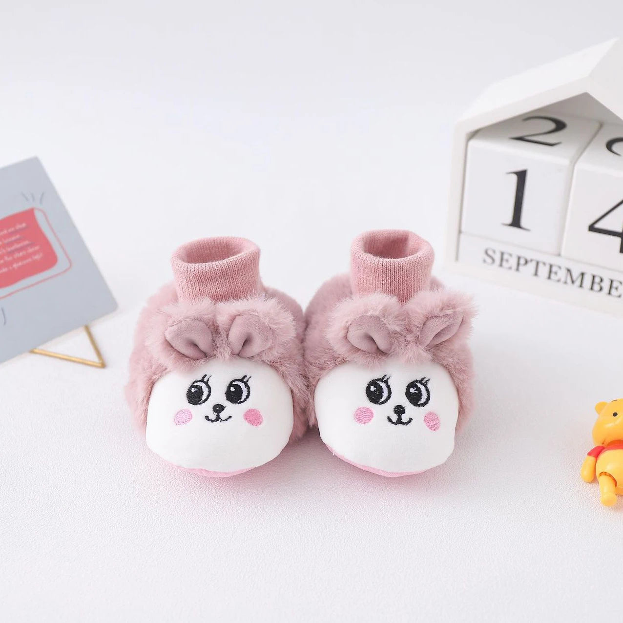 Chaussons Pilou Pilou Souples Lapin Rose