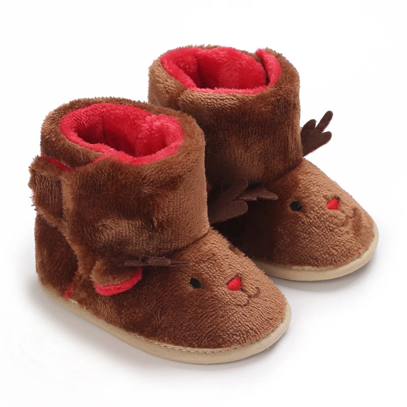 Chaussons Pilou Pilou de Noël Pour Bébé Bottines Rennes