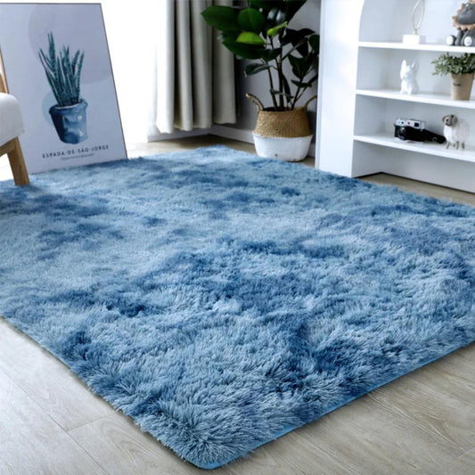 Tapis Doux Pilou Pilou Bleu