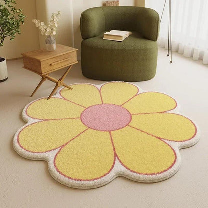 Tapis Fleur En Couleur Variées - Pilou&Plush