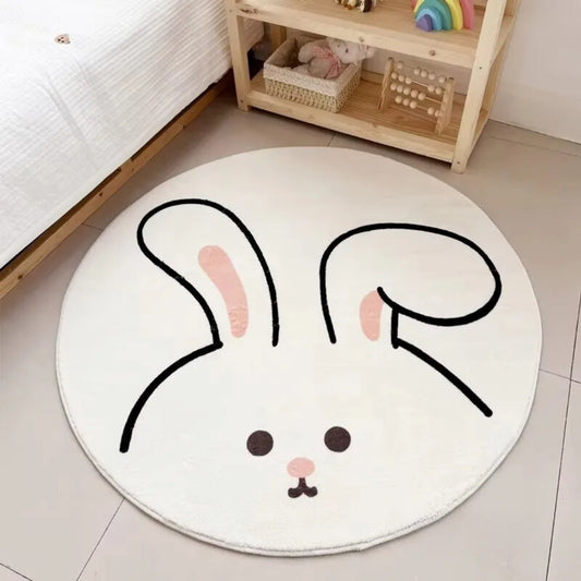 Tapis Pilou Pilou Rond Lapin 180CMX180CM