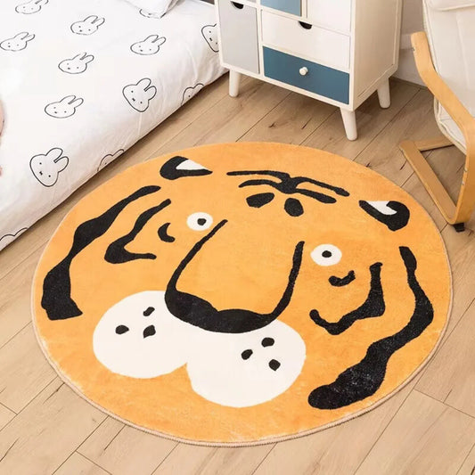 Tapis Pilou Pilou Rond Tigre 180CMX180CM