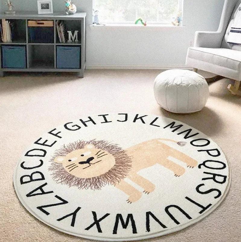 Tapis Rond Lion Alphabet - Pilou&Plush