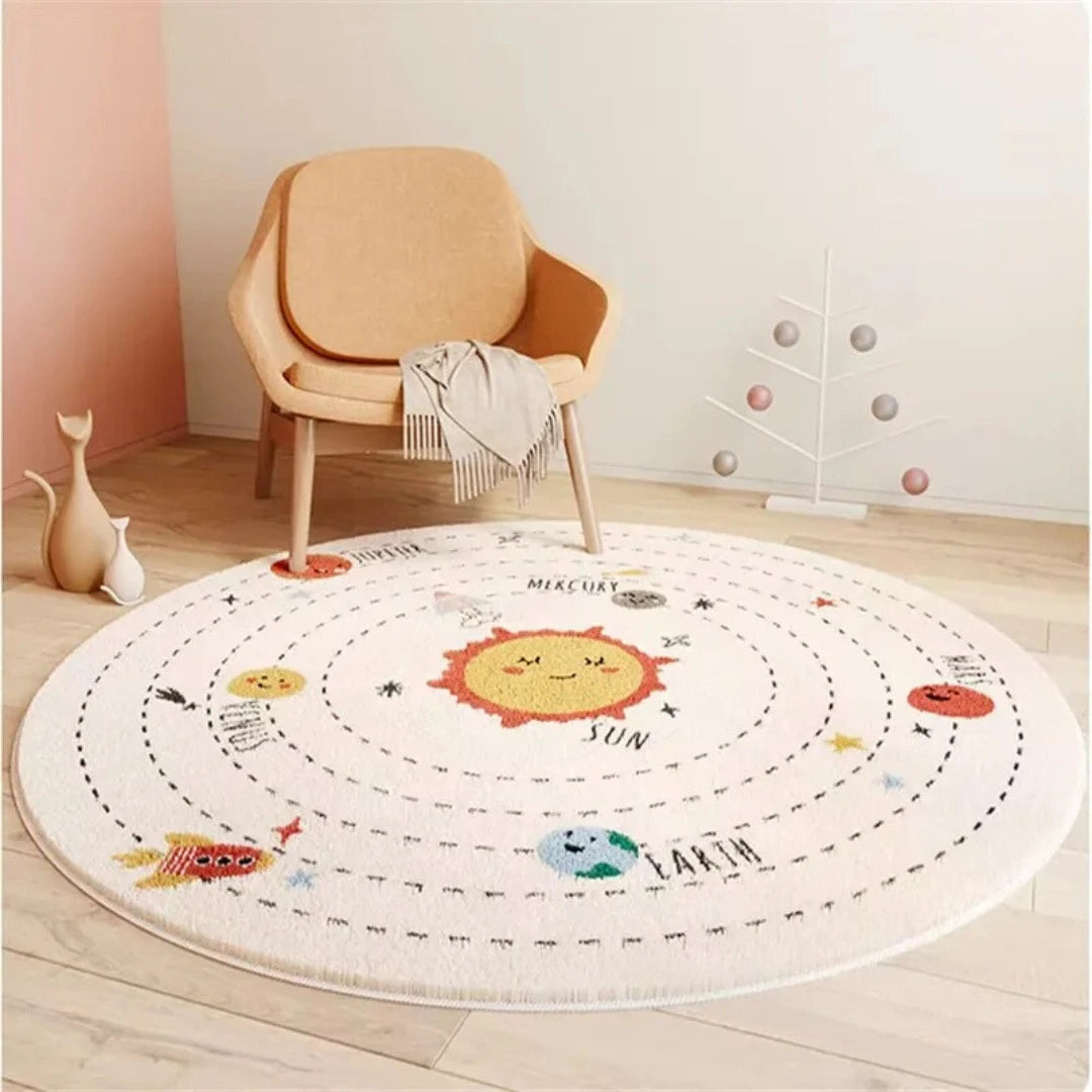 Tapis Pilou Pilou Rond Univers 180CMX180CM