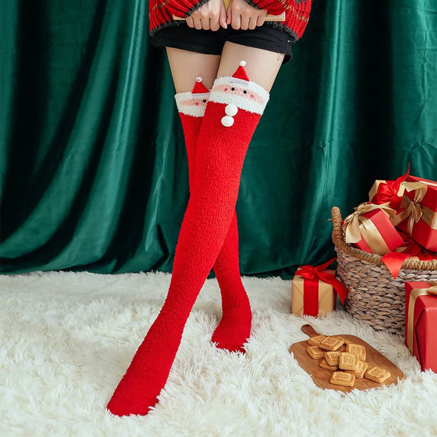 Chaussettes Hautes Pilou Pilou Noël Père Noël