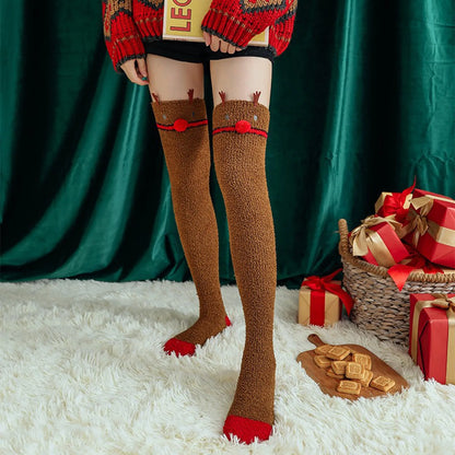 Chaussettes Hautes Pilou Pilou Noël Renne